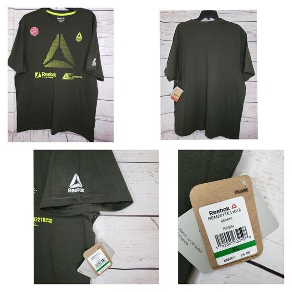 Reebok Training Gemini Rosin XL Regular Graphic T-Shirt - Premium Workout Tee - Picture 2 of 12